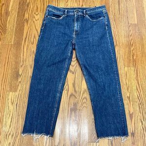 Rag & Bone Fringe Capri Jeans. Size 31. Color: Dark Paz.